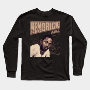 Kendrick lamar // Brown Vintage Long Sleeve T-Shirt